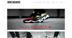 Desktop Screenshot of moresneakers.com