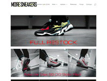 Tablet Screenshot of moresneakers.com